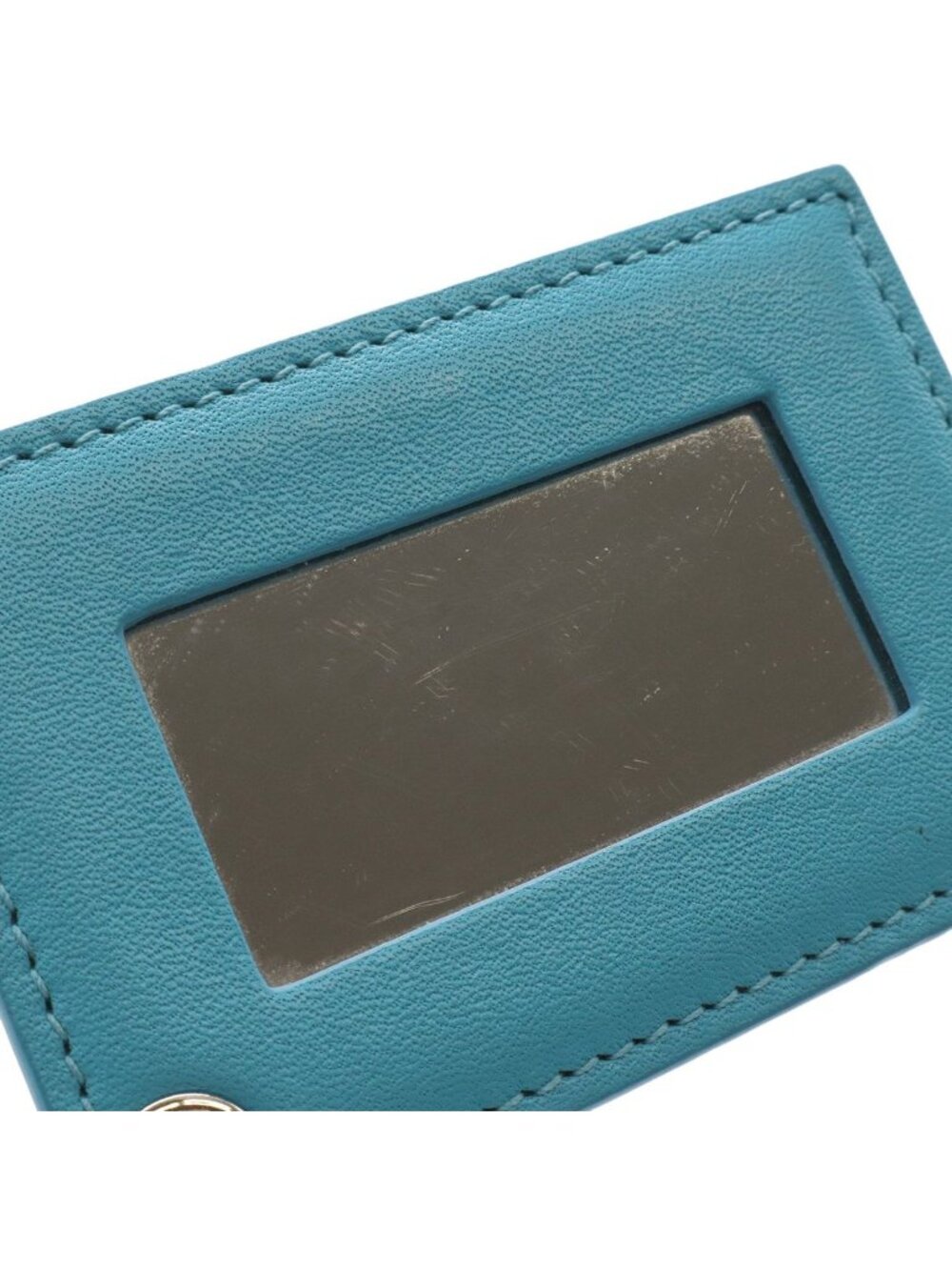Balenciaga Paper Triple XS Shoulder Bag Pochette 2-Way Clutch Leather Turquoise - Picture 9 of 9